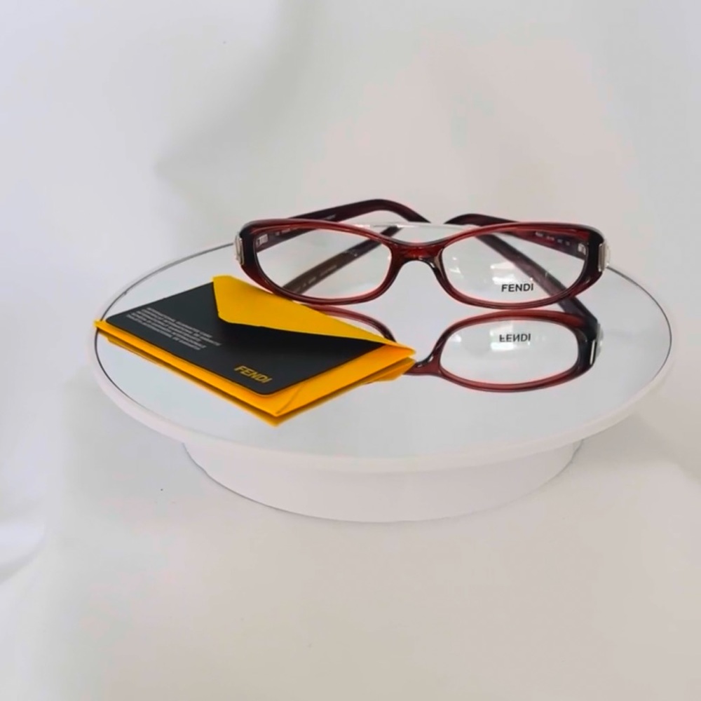 FENDI Eyeglass Frames F666R 603 Womens Burgundy 51x16x135, with unbranded case - Picture 3 of 11
